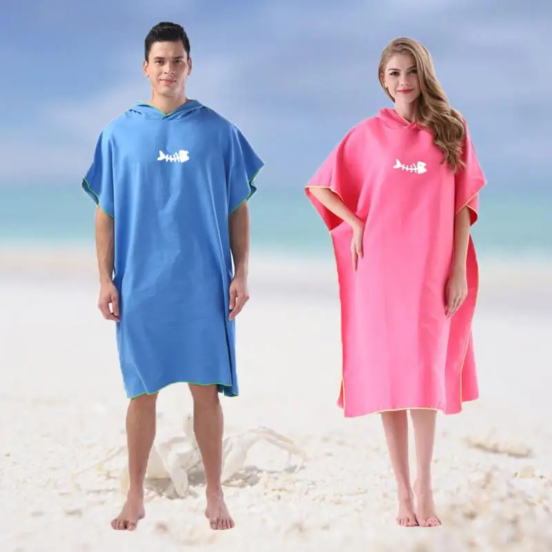 

Microfiber Towels Diving Suit Change Robes Poncho Hood Quick-drying Hooded Towel Absorbent Sweat-absorbent Swim Robe Beach Towel