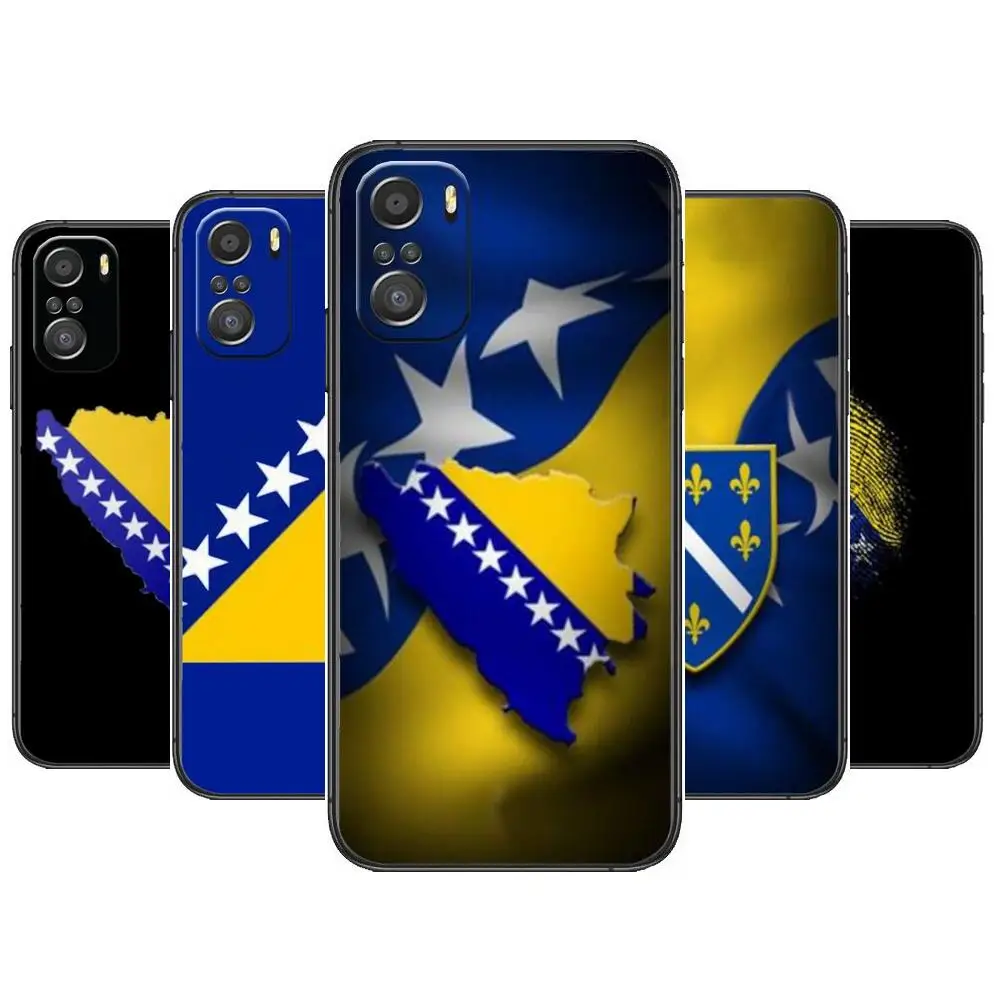 

bosnia Flag Phone Case For xiaomi redmi 11 Lite pro Ultra 10 9 8 MIX 4 FOLD 10T Black Cover Silicone Back Prett