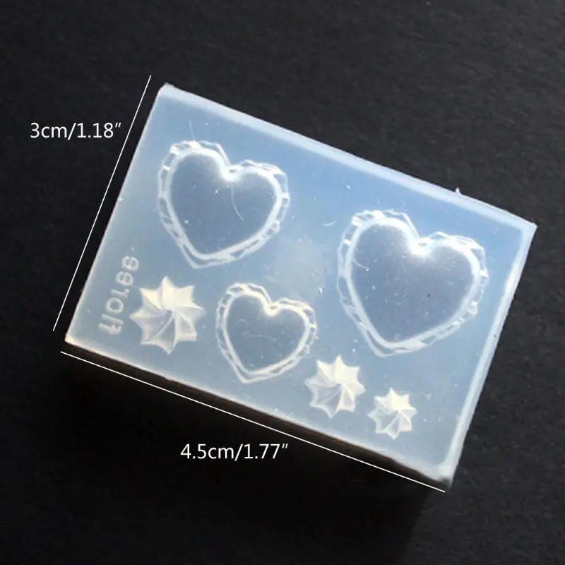 

13MC 24Pcs Mini Size Food Doughnuts Bread Silicone Mold Flower Cat Heart Template Acrylic Gel Tools Resin Mold Jewelry Making