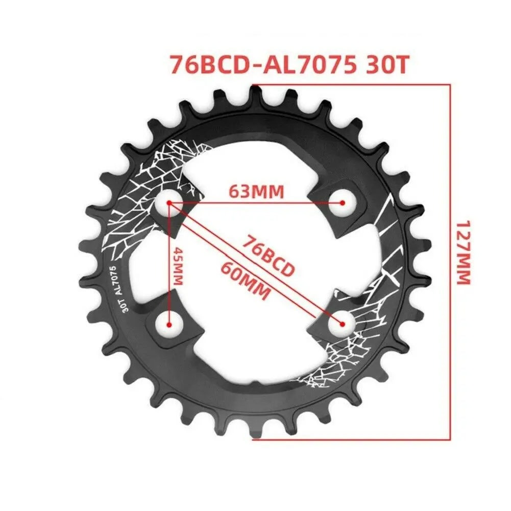 

CHARM-FD099A BCD76mm Narrow Wide Bike MTB Chainring Single Tooth Chain Ring