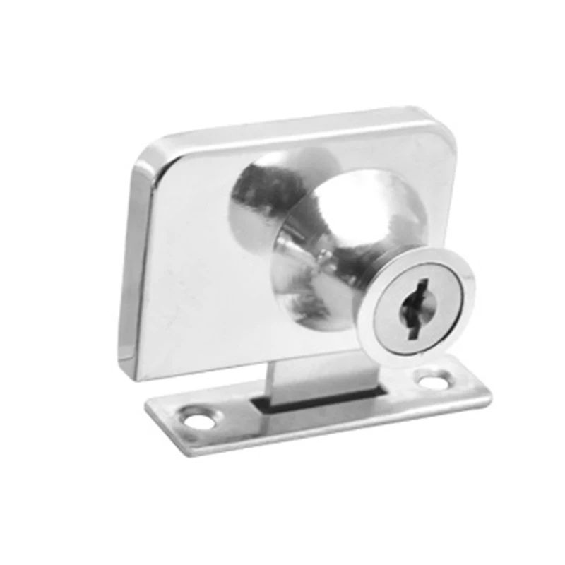 Metal Single Double Swinging Glass Showcases Door Cabinet Lock With Keys No Drilling Easy To Install Push Locks | Обустройство дома
