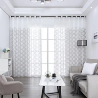 white diamond sheer tulle curtains for living room bedroom embroidered voile window curtains blinds home decor