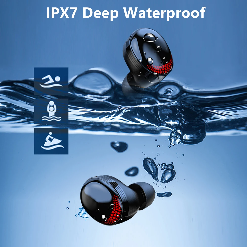 Оригинальные IPX7 TWS 6D двойные наушники Bluetooth 5 0 CVC 8 шумоподавление без задержки