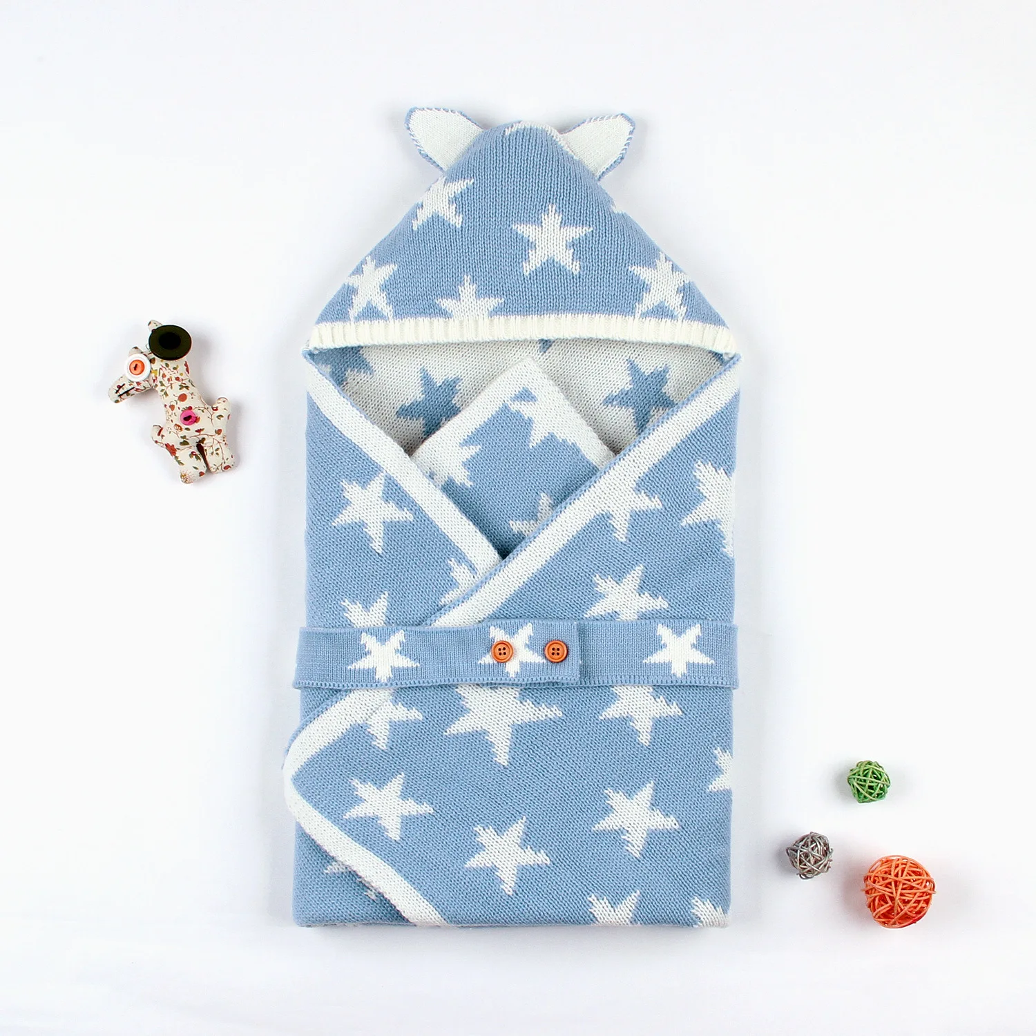 Детские спальные мешки теплые платья для новорожденных 70*70 см зимние однотонные