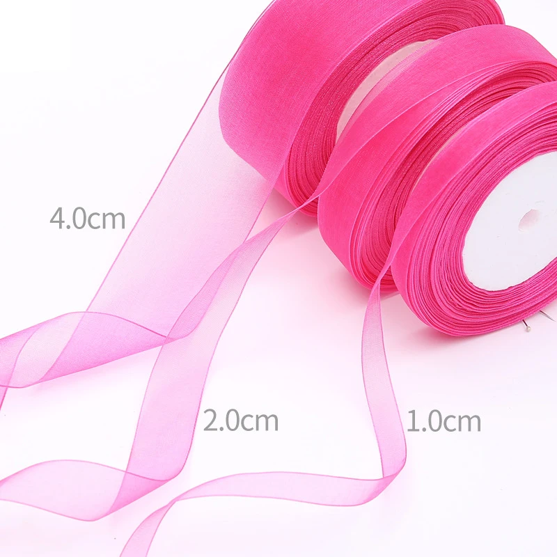 50 ярдов прозрачная лента украшения шляпа волосы для аксессуаров Пряжа Ленты