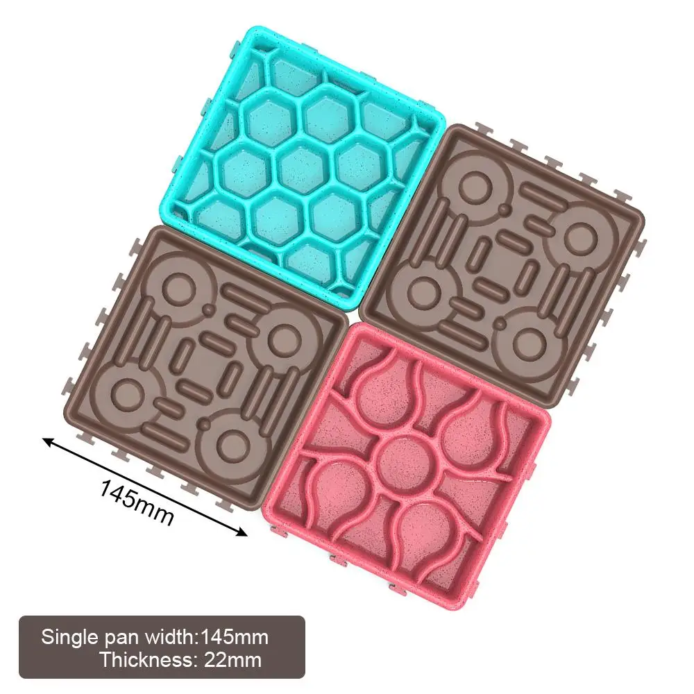 

4 in 1 Portable Pet Slow Food Bowl Foldable Waterproof Dog Lick Pad Set slow feeder dog food bowl NonSlip Pet Accessories