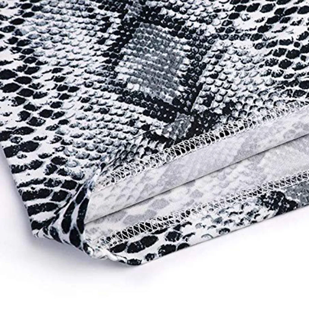 

2021 New Fashion Women Sexy Crop Tops Summer Camis Women Casual Tank Tops Vest Snake Tattoo Print Vest Cami Tank Top #srn