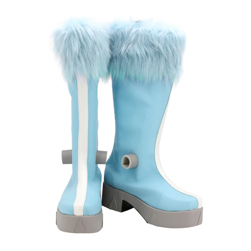 

Hot My Hero Academia Cosplay Shoes Izumi Kouta Middle heel Shoes High boots Long Boot Hairy edge Boku no Hero Academia