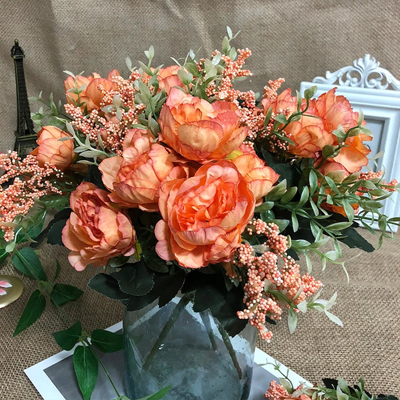 Букет пионов из искусственного шелка | Дом и сад