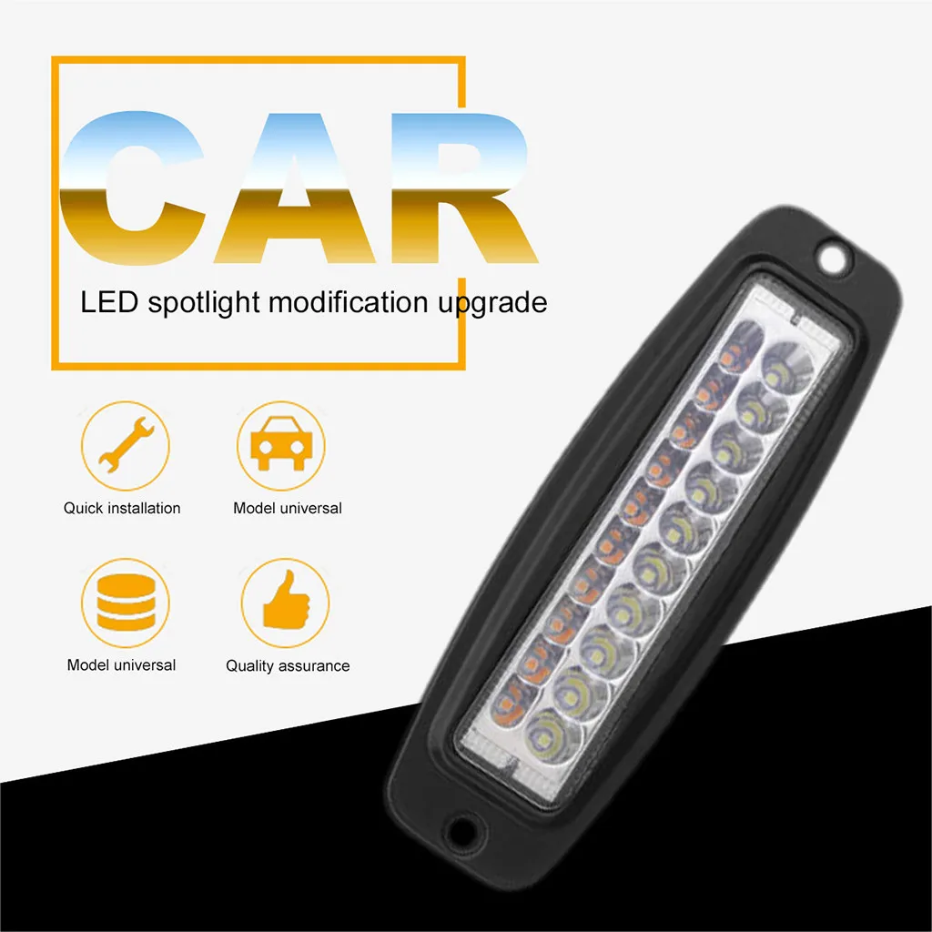 7 дюймов двойной цвет 60 Вт 20 светодиодный рабочий светильник бар комбо балка Barra