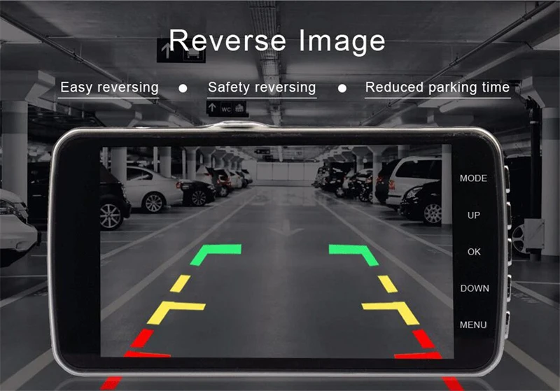 Автомобильный видеорегистратор с двумя объективами автомобильная камера Full HD