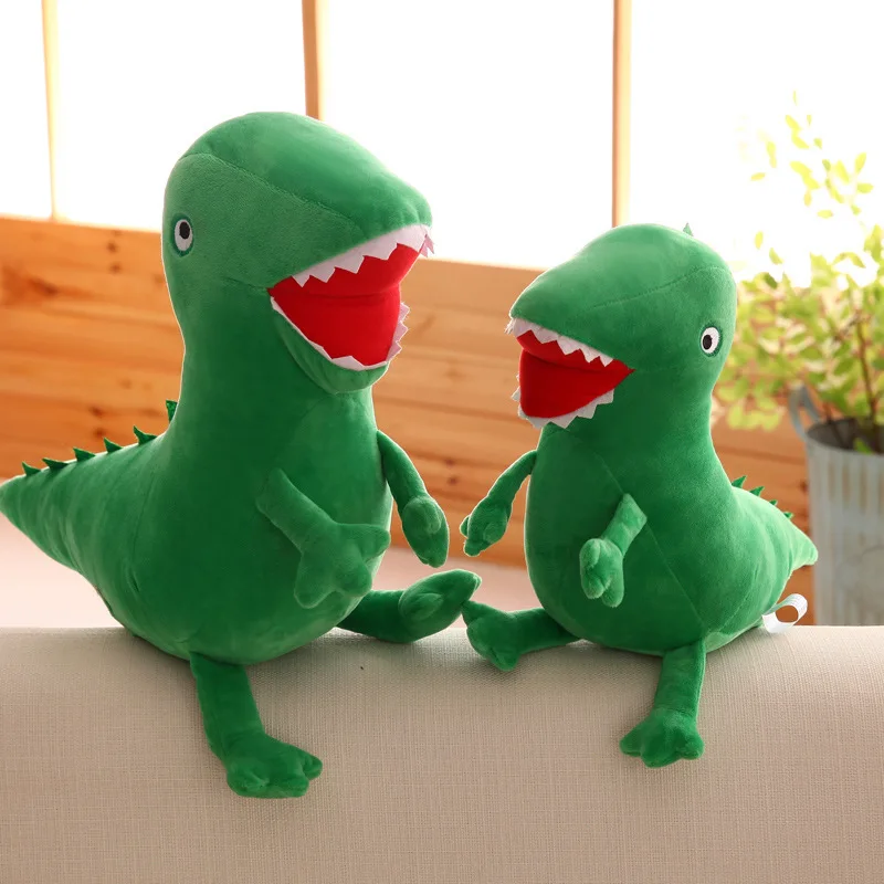 Оригинальная плюшевая игрушка Свинка Пеппа с головой динозавров кукла 30 см 45 55 65