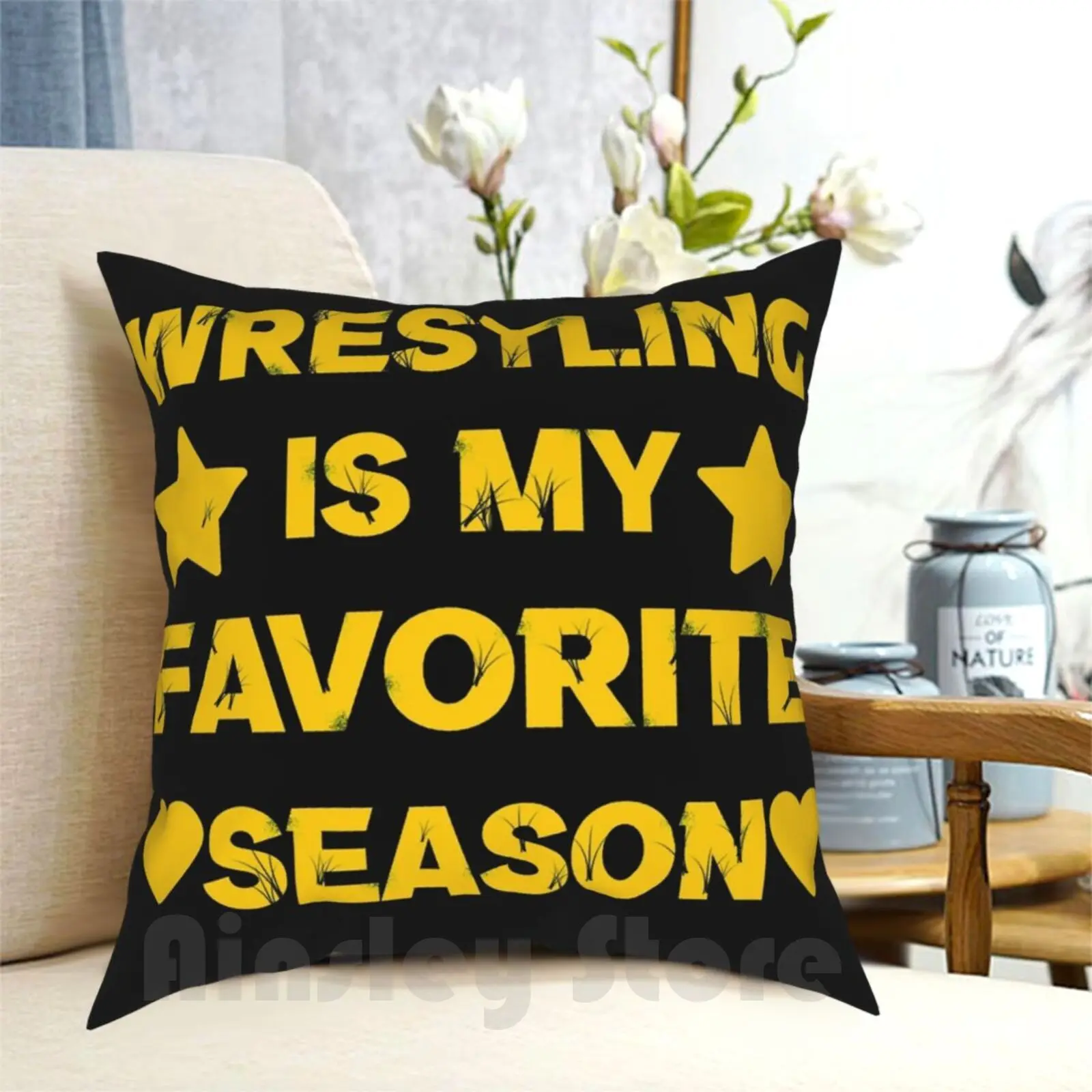 

Чехол-наволочка с принтом «Борьба-мой любимый сезон», мягкая Спортивная Подушка с принтом для дома, для старшей школы, спорта, молодежных ви...