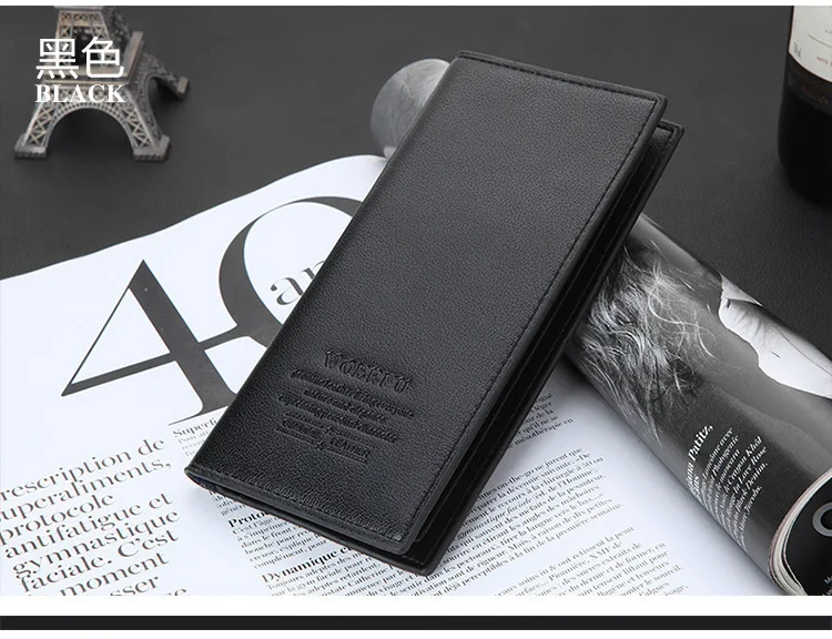 Горячая Распродажа длинный мульти-Карточный бумажник из мягкой кожи для мужчин