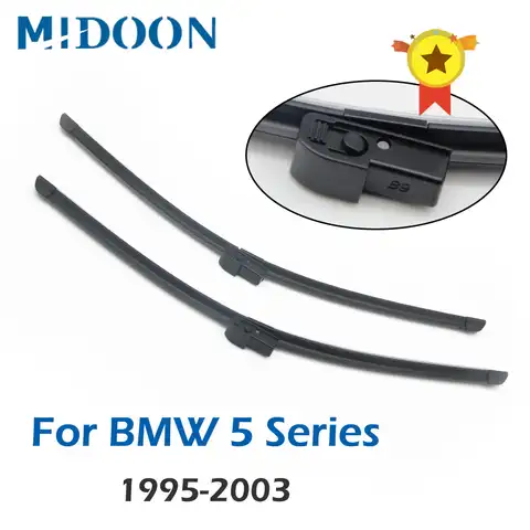 Передние щетки стеклоочистителя MIDOON для BMW 5 Series E39 525i 528i 530i 540i M5, лобовое стекло, переднее стекло 26 дюймов + 22 дюйма