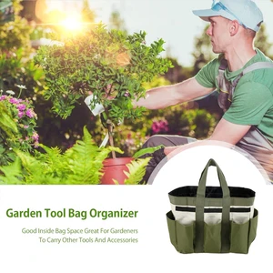 Garden Tool Bag With 8 Pockets 600D Oxford Durable Gardening Hand Tool Storage Bag Waterproof Wear-Resistant Handles Storage Bag 10 item image