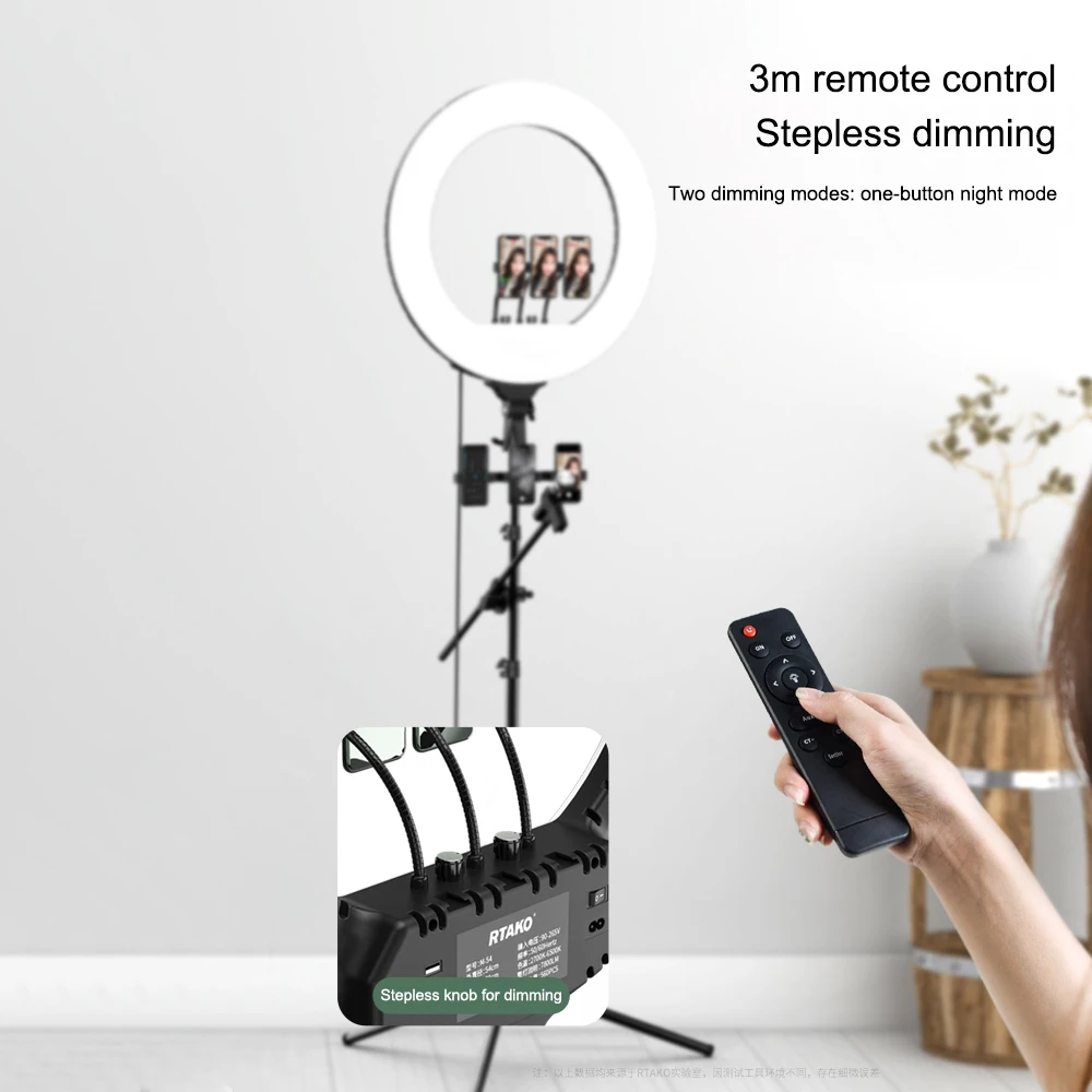 MAMEN 13 21 18 дюймов Selfie ring light светодиодный видео Фотография 45 см освещение для