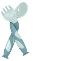 baby spoons and forks are suitable for infants and childrens feeding training spoons easy to hold and flexible spoons and forks