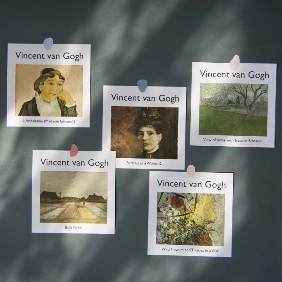 World Famouse Painting Scrapbooking Mini Square Background Paper Decorative Handmade Hobby Craft Stationery Decoration Making | Дом и сад