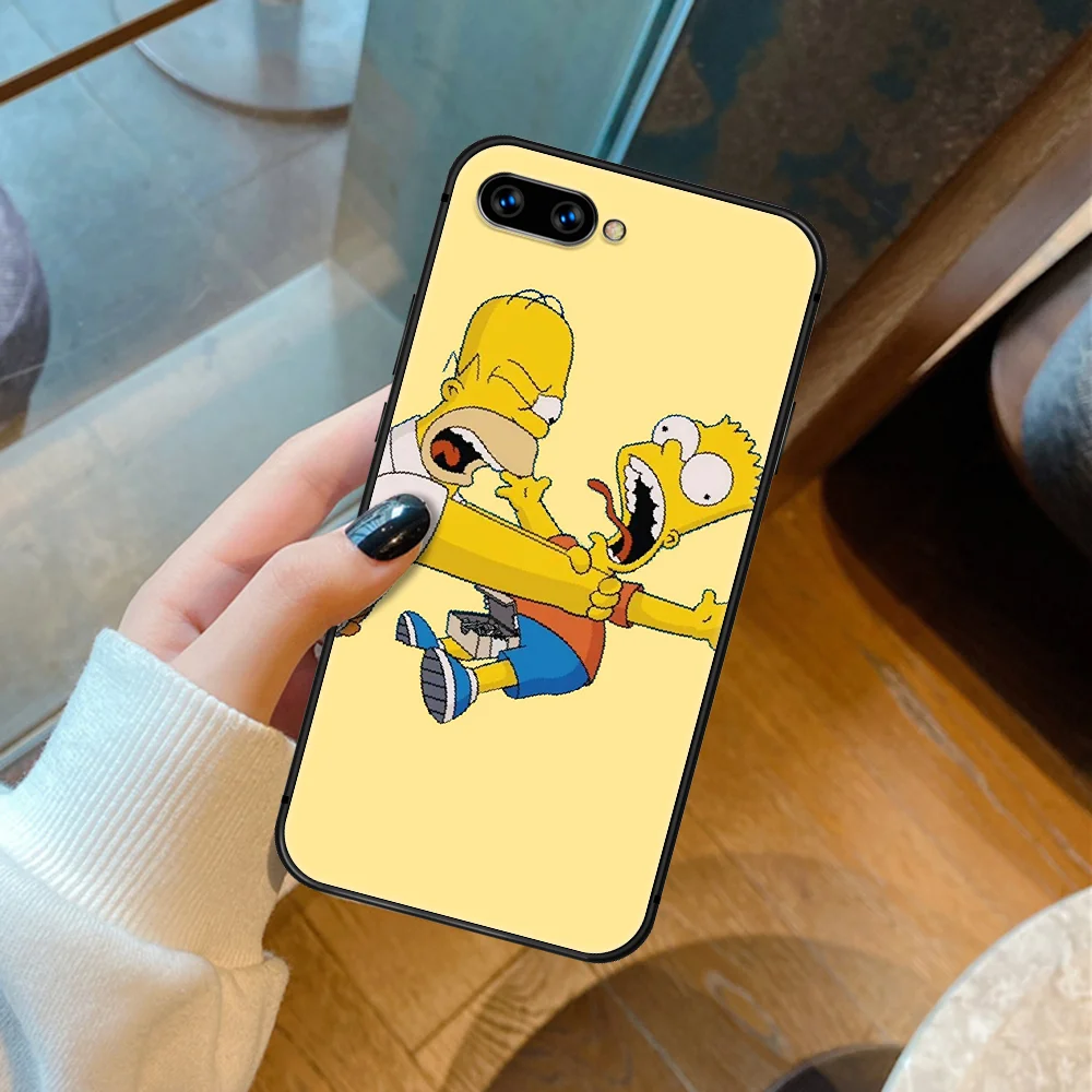 

S-Simpson Cartoon Homer J Trend Phone Case Cover Hull For HUAWEI Honor 6A 7A 8 8A 8S 8x 9 9x 9A 9C 10 10i 20 Lite Pro black Etui