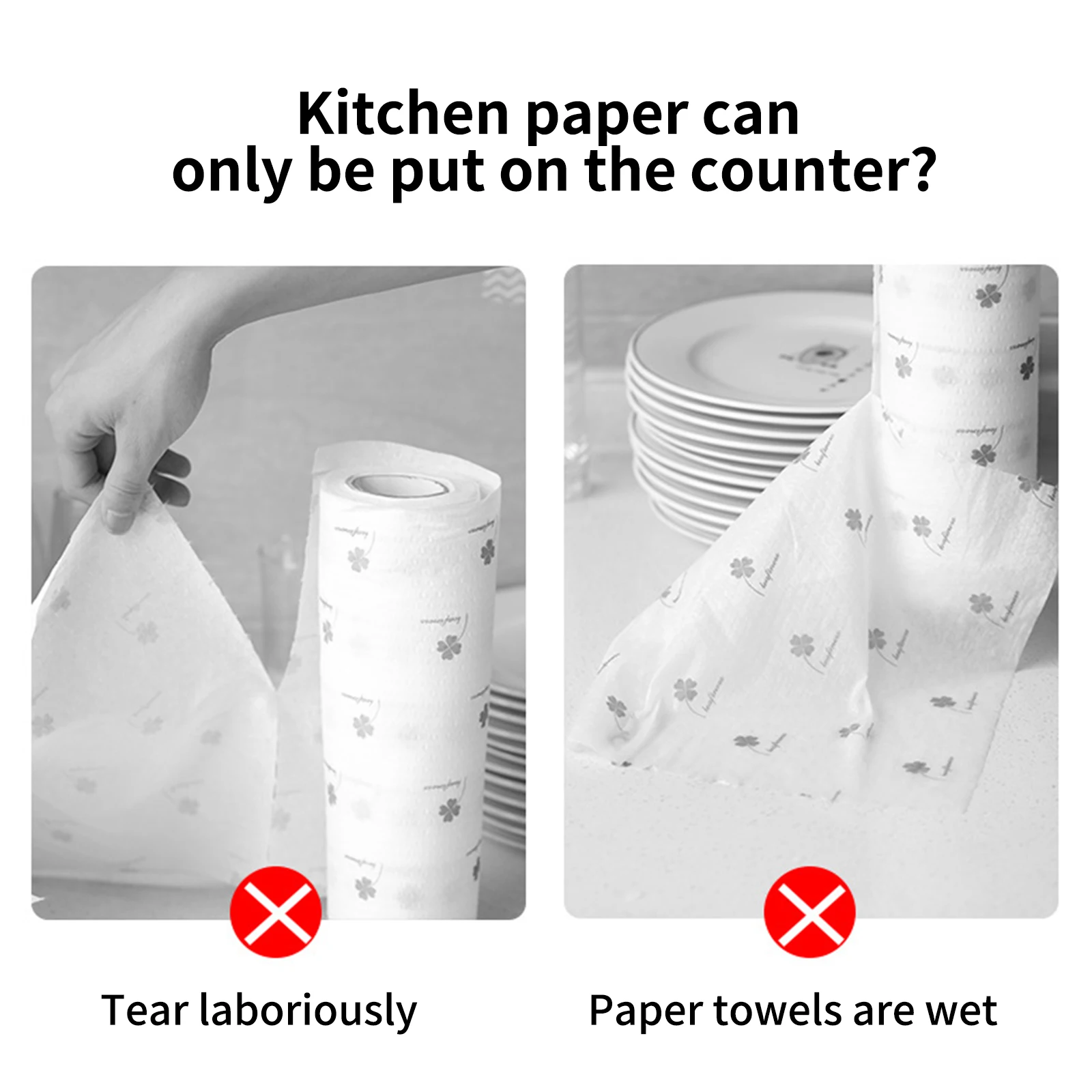 

Wall Mount Bathroom Toilet Roll Paper Holder Kitchen Stainless Steel Wall Hook Towel Rack Tissue Holder Bathroom Suction Hanger