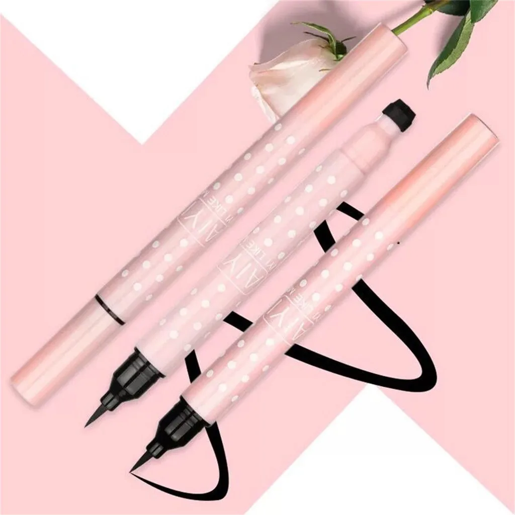 Новинка 1 шт. 2-в-1 двойная головка водонепроницаемый макияж подводка для глаз