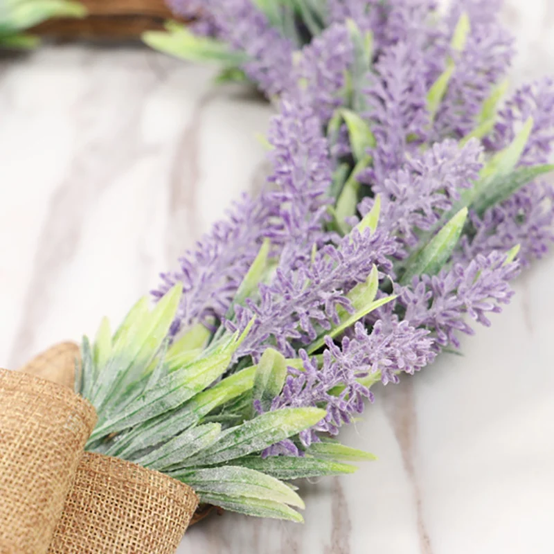 

Artificial Flower Garland Silk Lavender Wreath Romantic Fresh Style Wedding Decor Party Drtv