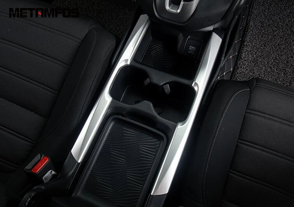 Для Honda CR V CRV 2017 2018 2019 Передняя Подставка для бутылки с водой рамка из углеродного