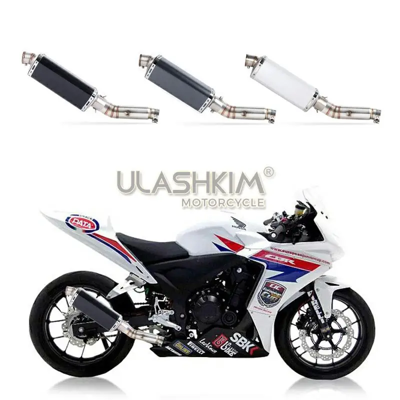 Выхлопная труба глушителя для мотоцикла средняя без шнуровки HONDA CBR400 CB500R CBR500R 2013