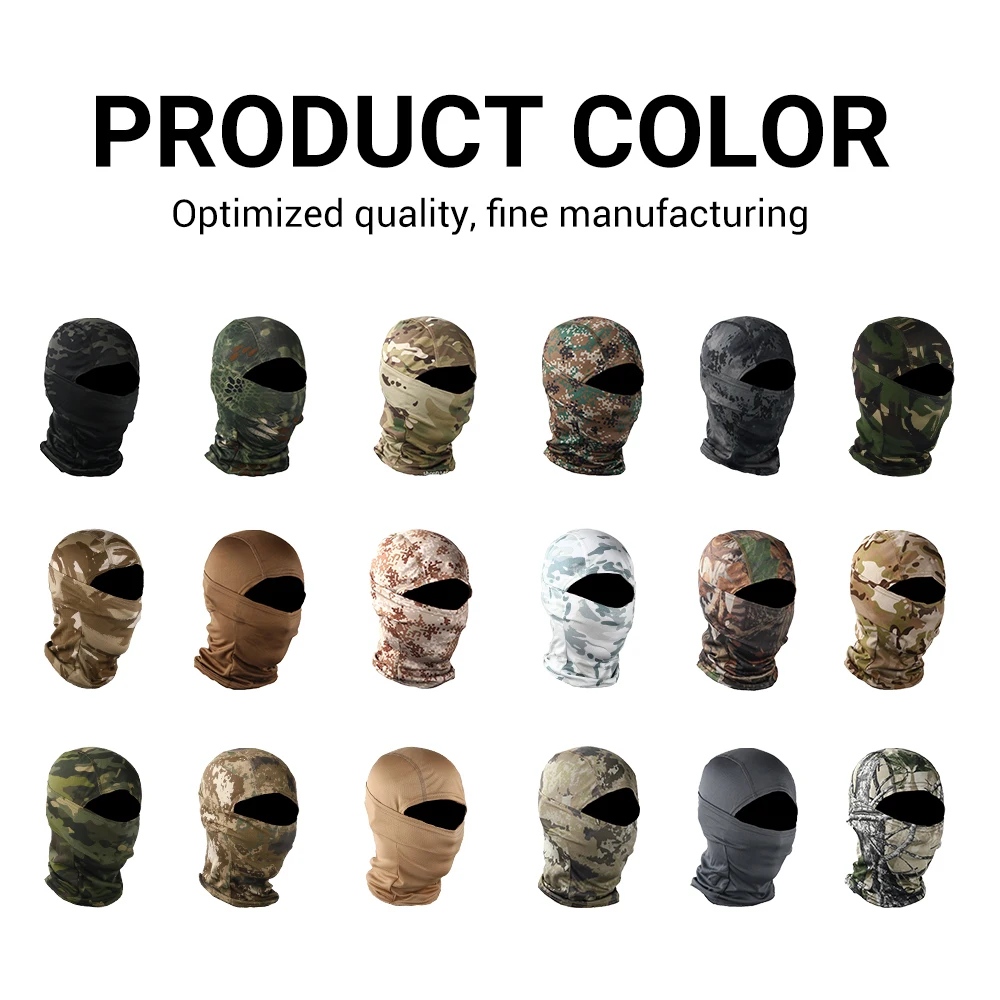 Камуфляжная Балаклава HEROBIKER мотоциклетная маска для лица охотничий шлем кепка