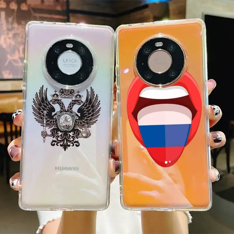 

Russian flag national emblem Phone Case For Huawei P 20 30 40 pro lite Psmart2019 Honor 8 10 20 Y5 6 2019 Nova3E