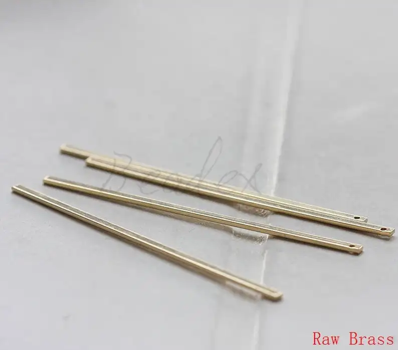 Твердая латунная планка прямоугольник 62x2x1 мм (3576C)|Шармы| |