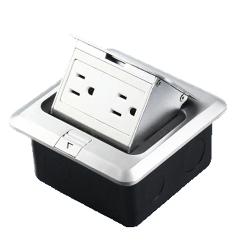 120 Тип Алюминиевая Серебряная панель стандарт США P o p вверх напольная розетка