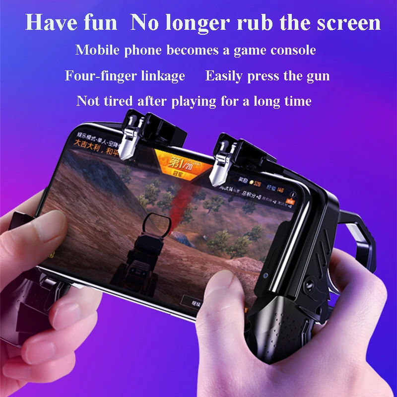 Металлический контроллер Pubg джойстик для мобильный триггер геймпад IPhone Android