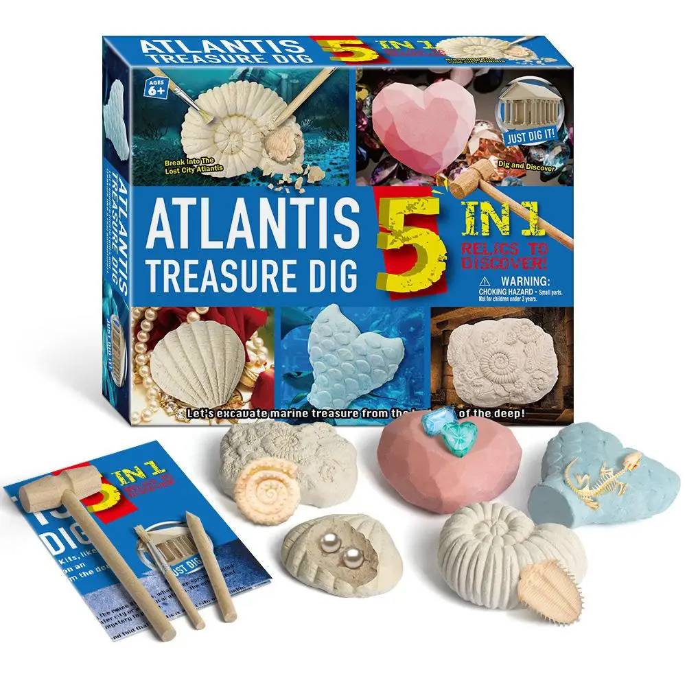 

Pearl Shell Dig Kit Shell Digging Excavation Kit Pretend Play Decoration Toys for Kids Party Archeology Educational Gift