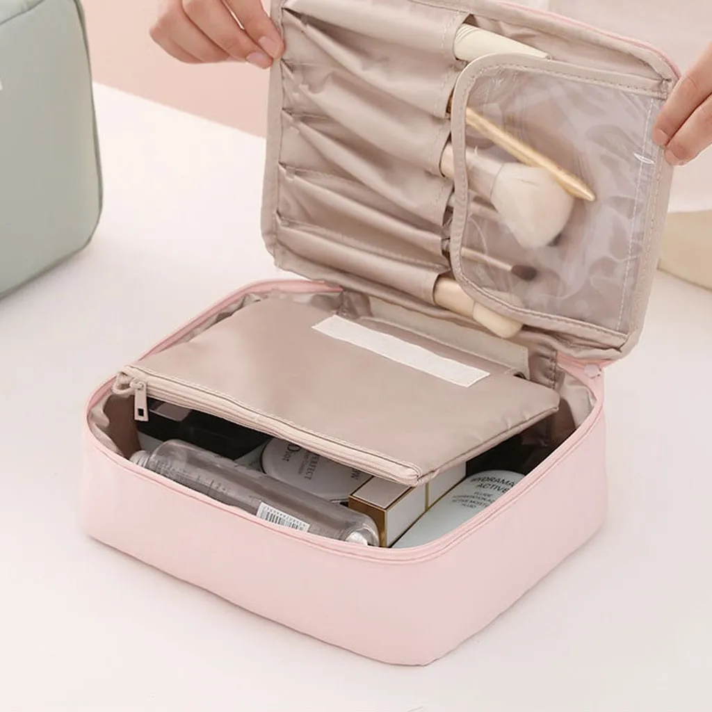 Дорожная косметичка женские косметички туалетные принадлежности органайзер