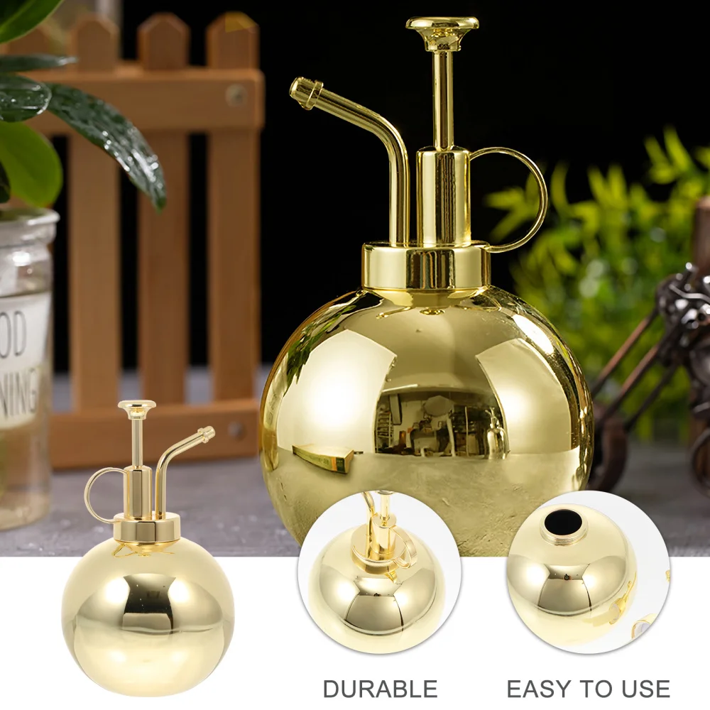 

1Pc Stainless Steel Watering Can Creative Garden Plants Sprinkler Golden