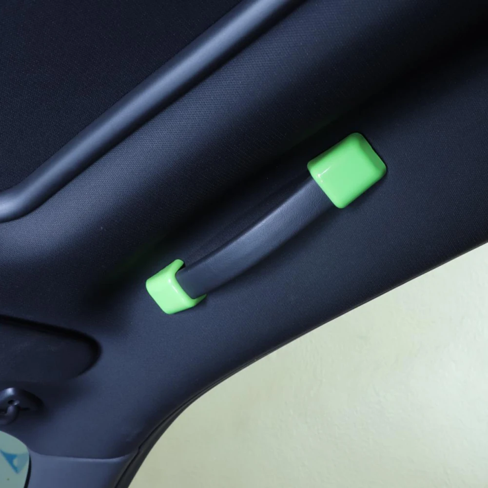 

Roof Top Grab Handle Cover Trim Decoration Frame Sticker ABS Interior Accessories for Dodge Challenger 2010+ Car