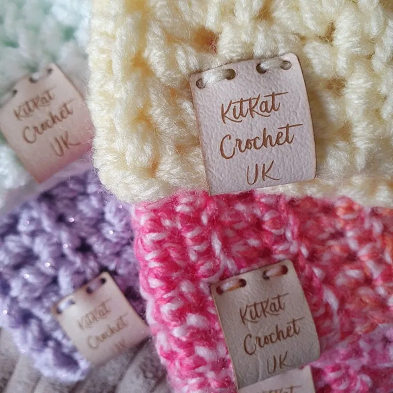 Online Etichette Personalizzate In Ecopelle Pieghevole Rettangolo 20mm X 50mm, Articoli Fatti A Mano Del Prodotto, Etichette Con Logo Per Maglieria Coperta Trapuntata