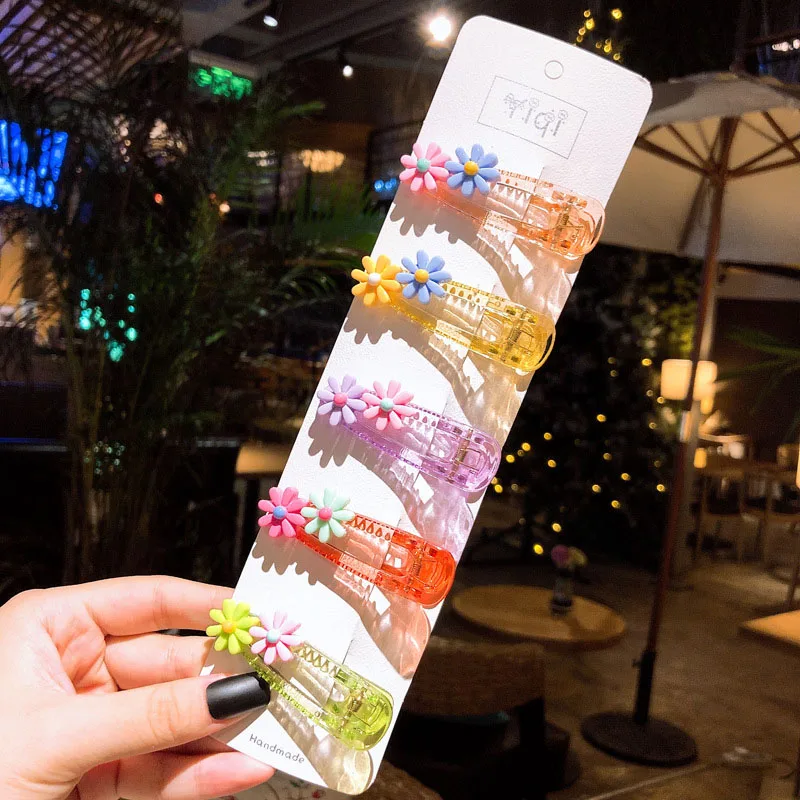 Заколки для волос девочек с фруктами и цветами 5 шт. | Детская одежда обувь