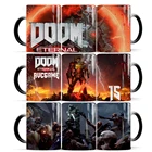 Кофейные кружки Game Doom, 11 унций, волшебная керамическая кружка с изменением цвета и чашка, керамическая чашка для чая и молока, подарок