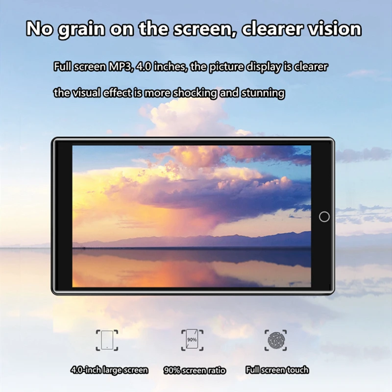 Музыкальный плеер RUIZU H1 mp3-плеер с Full Touch HD экраном 4 дюйма Bluetooth 5 0 8 Гб поддержка
