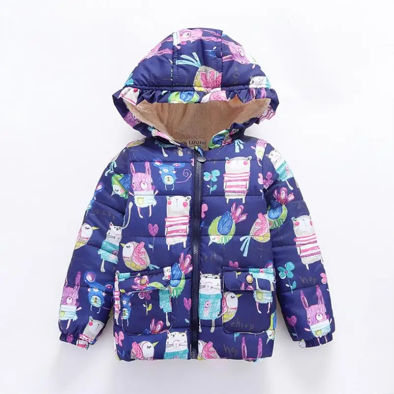 Зимние детские куртки плотные вельветовые пальто с капюшоном для мальчиков и