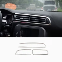 for citroen c4 2016 accessories air conditioner outlet decorated frame cover trim shell car styling interior stainless steel