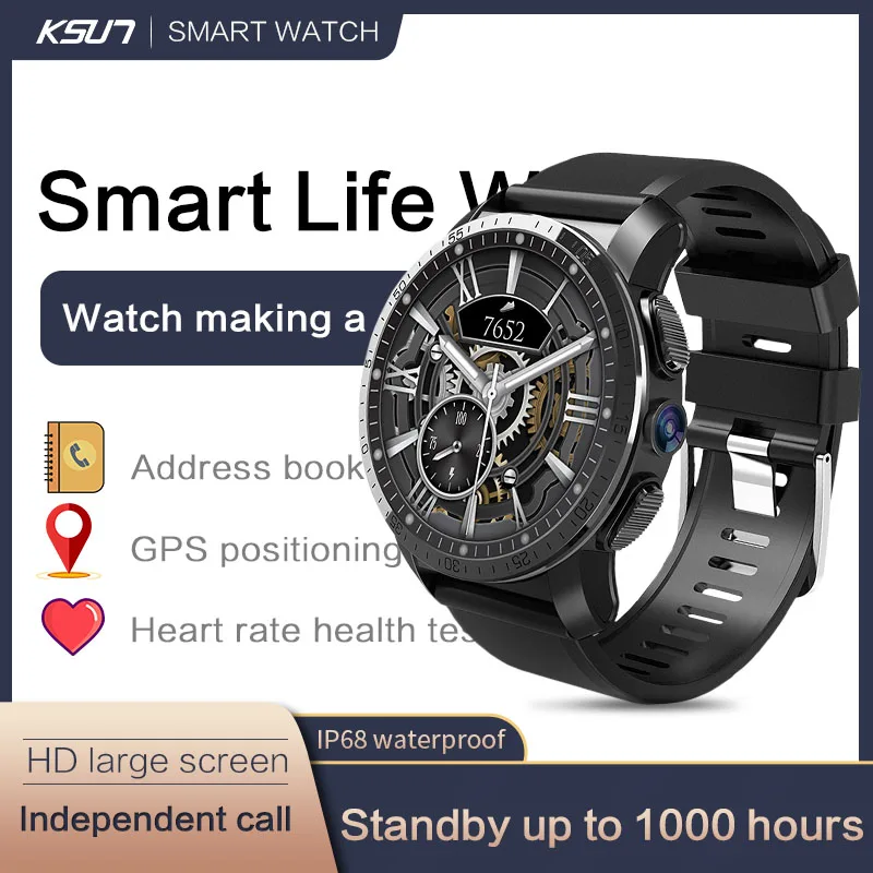 Смарт-часы KSUN R907 4G Android 7 1 8 Мп GPS экран 2 03 дюйма аккумулятор 800 мАч | Электроника