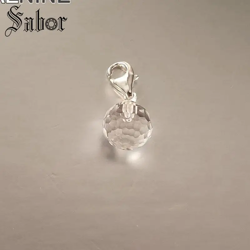 Классические посеребренные 10 мм белые Хрустальные шарики Diy Подвески для