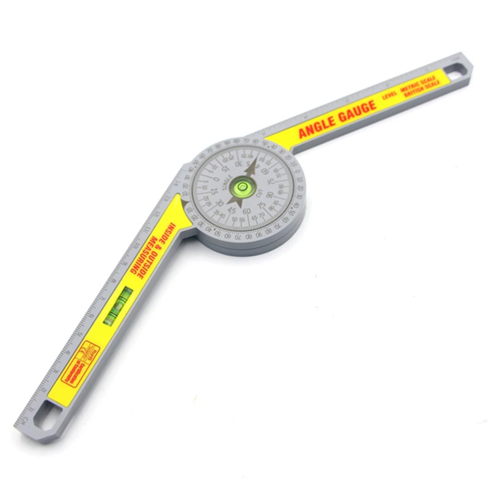 

360 Degree Miter Saw Protractor Digital Protractor Ruler Inclinometer Protractor Miter Saw Angle ABS Level Meter Measuring Tool