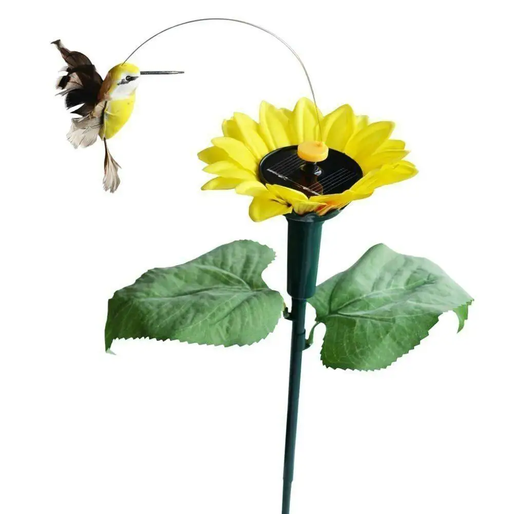1pcs Gardening Sunflower Decoration Simulation Animal Colorful Butterfly Hummingbird Courtyard Home Yard Grass Plant |
