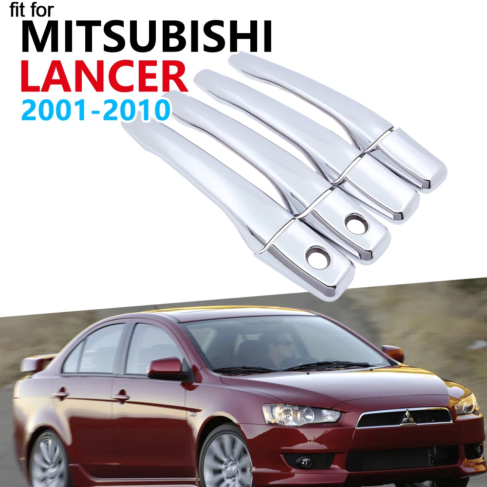 Роскошный хромированный комплект обшивки ручки двери для Mitsubishi Lancer GLX Cedia Soueast
