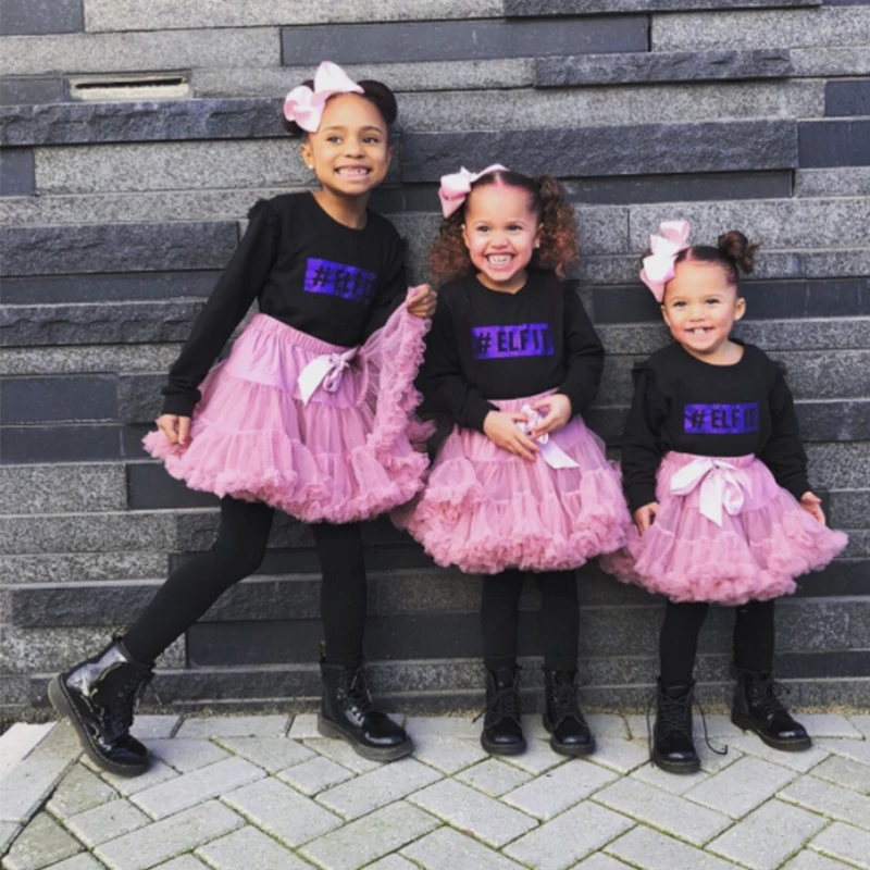 

New Baby Girls Tutu Skirt Ballerina Pettiskirt Fluffy Children Ballet Skirts For Party Dance Princess Girl Tulle clothes